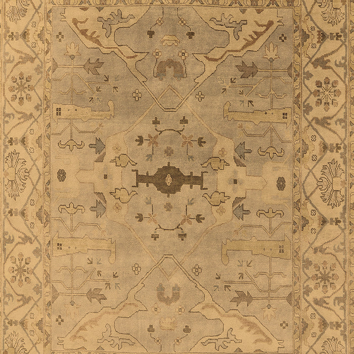Machine Washable Oriental Brown Industrial Rug, wshurb1619brn