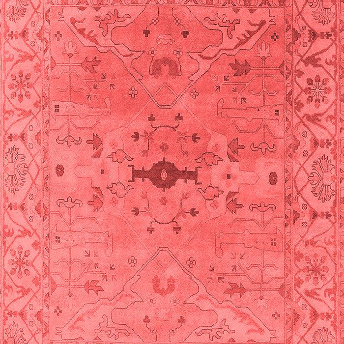 Machine Washable Oriental Red Industrial Rug, wshurb1619red
