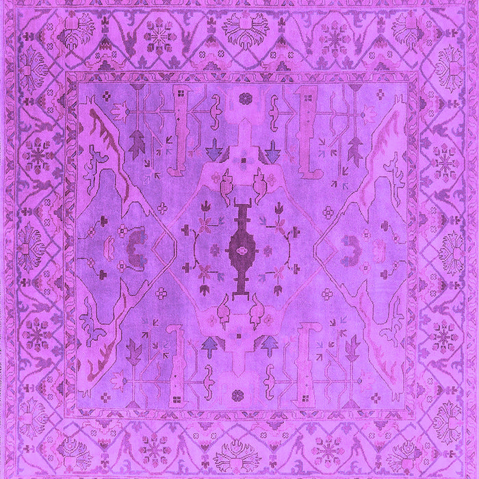 Square Oriental Purple Industrial Rug, urb1619pur