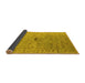 Sideview of Oriental Yellow Industrial Rug, urb1619yw