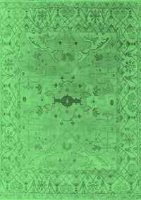 Oriental Emerald Green Industrial Rug, urb1619emgrn