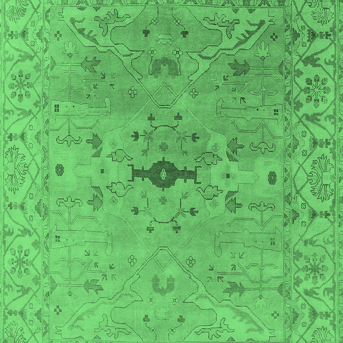 Oriental Emerald Green Industrial Rug, urb1619emgrn