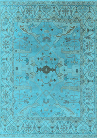 Oriental Light Blue Industrial Rug, urb1619lblu