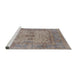 Sideview of Machine Washable Industrial Modern Rose Dust Purple Rug, wshurb1620