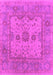 Machine Washable Oriental Pink Industrial Rug, wshurb1620pnk