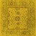 Square Oriental Yellow Industrial Rug, urb1620yw