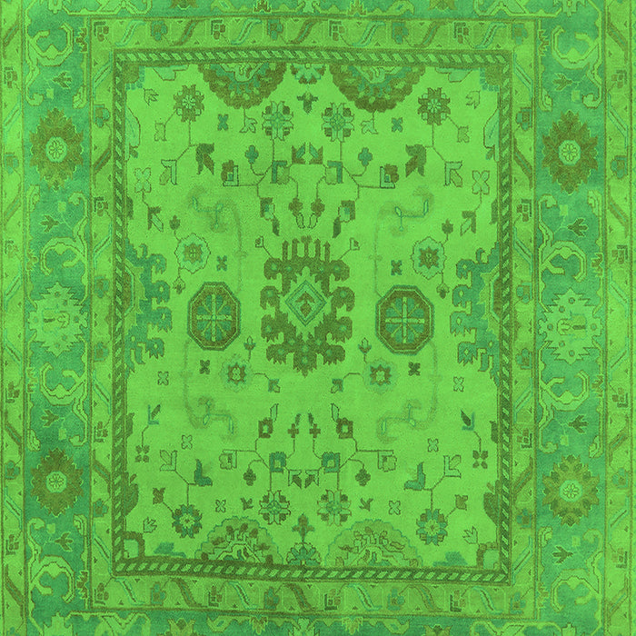 Machine Washable Oriental Green Industrial Area Rugs, wshurb1620grn