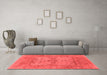 Industrial Red Washable Rugs