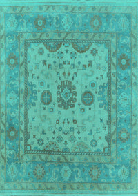 Oriental Turquoise Industrial Rug, urb1620turq