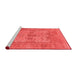 Industrial Red Washable Rugs