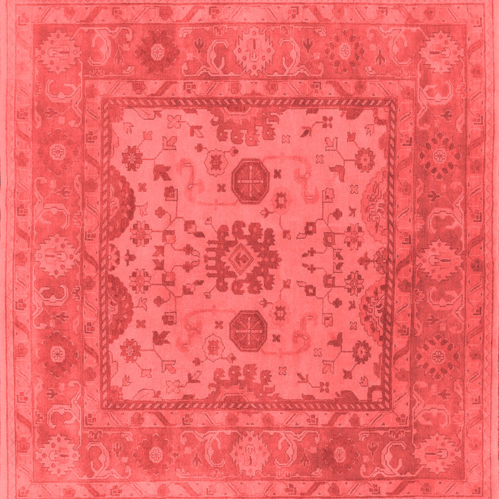 Machine Washable Oriental Red Industrial Rug, wshurb1620red