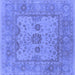 Square Oriental Blue Industrial Rug, urb1620blu