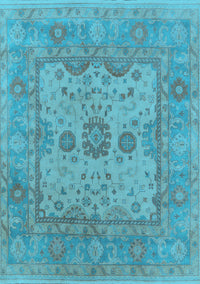 Oriental Light Blue Industrial Rug, urb1620lblu