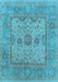 Oriental Light Blue Industrial Rug, urb1620lblu