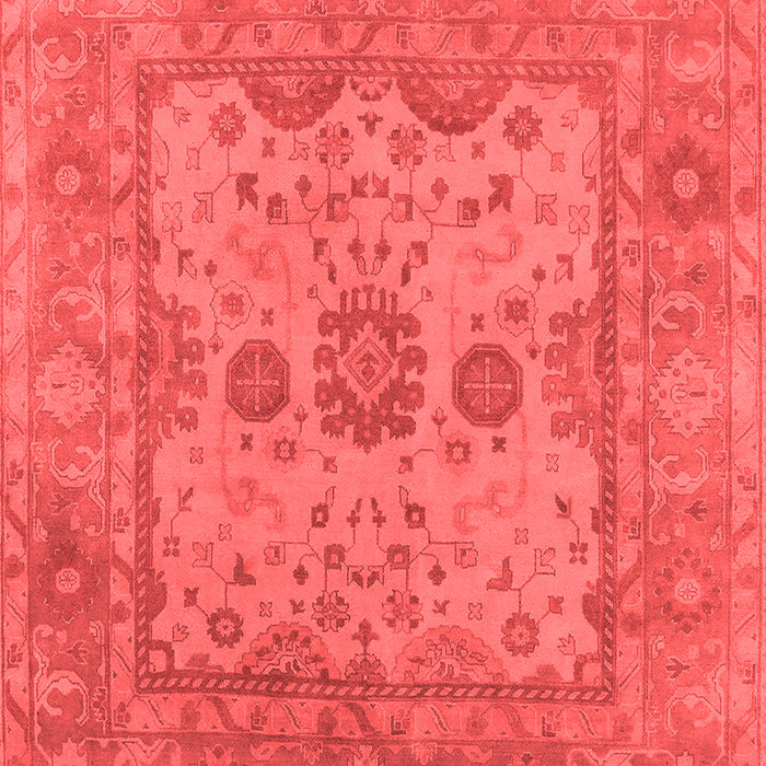 Machine Washable Oriental Red Industrial Rug, wshurb1620red