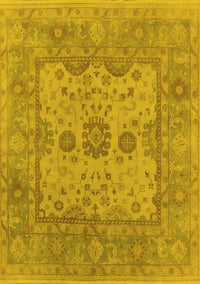 Oriental Yellow Industrial Rug, urb1620yw