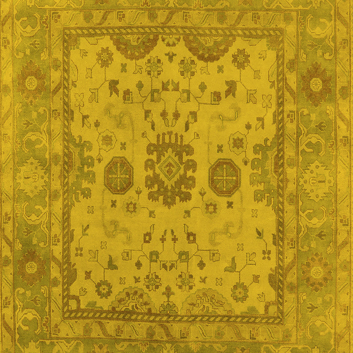 Oriental Yellow Industrial Rug, urb1620yw