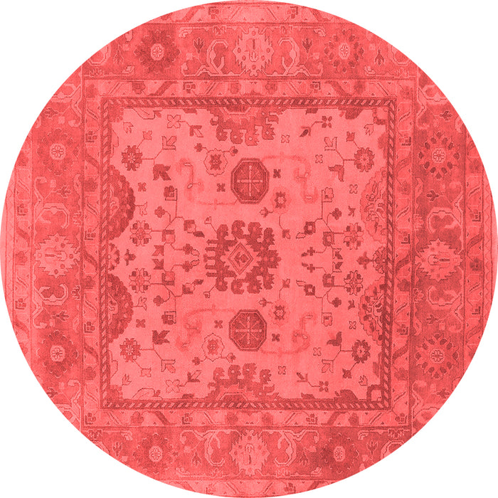 Machine Washable Oriental Red Industrial Rug, wshurb1620red