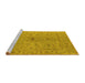 Sideview of Machine Washable Oriental Yellow Industrial Rug, wshurb1621yw