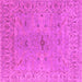 Square Oriental Pink Industrial Rug, urb1621pnk