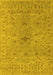 Oriental Yellow Industrial Rug, urb1621yw