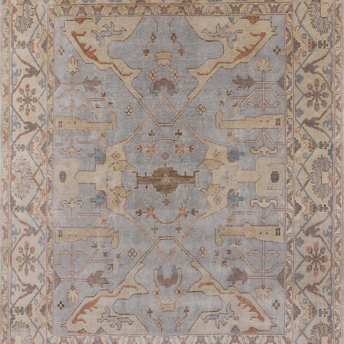 Mid-Century Modern Dark Almond Brown Oriental Rug, urb1621