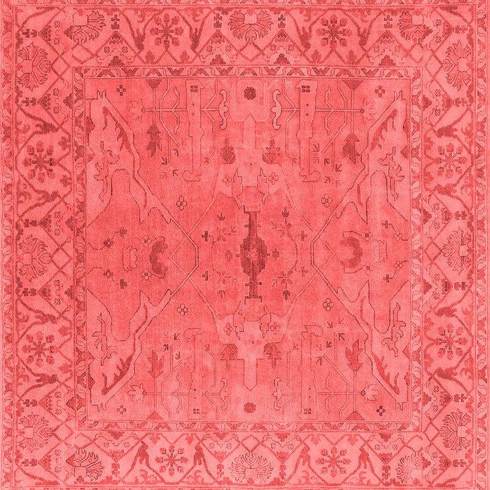 Machine Washable Oriental Red Industrial Rug, wshurb1621red