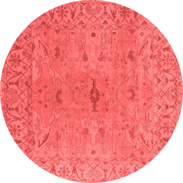 Machine Washable Oriental Red Industrial Rug, wshurb1621red