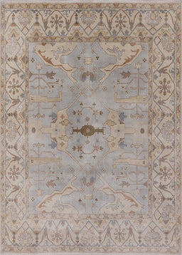 Mid-Century Modern Dark Almond Brown Oriental Rug, urb1622