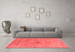 Industrial Red Washable Rugs