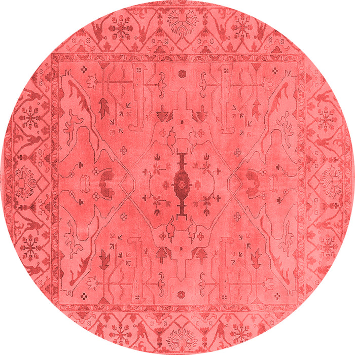 Machine Washable Oriental Red Industrial Rug, wshurb1622red