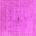 Square Oriental Pink Industrial Rug, urb1622pnk