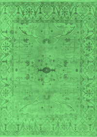 Oriental Emerald Green Industrial Rug, urb1622emgrn