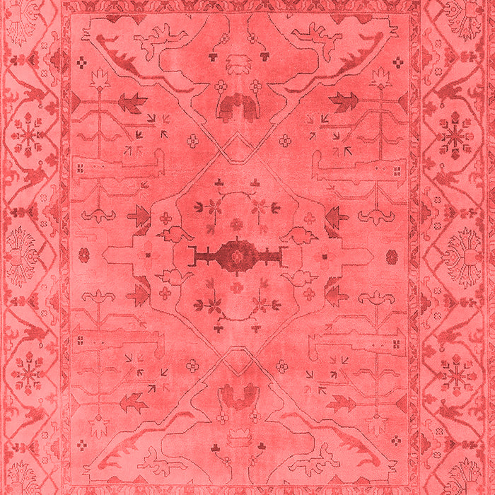 Machine Washable Oriental Red Industrial Rug, wshurb1622red