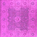 Square Oriental Pink Industrial Rug, urb1623pnk