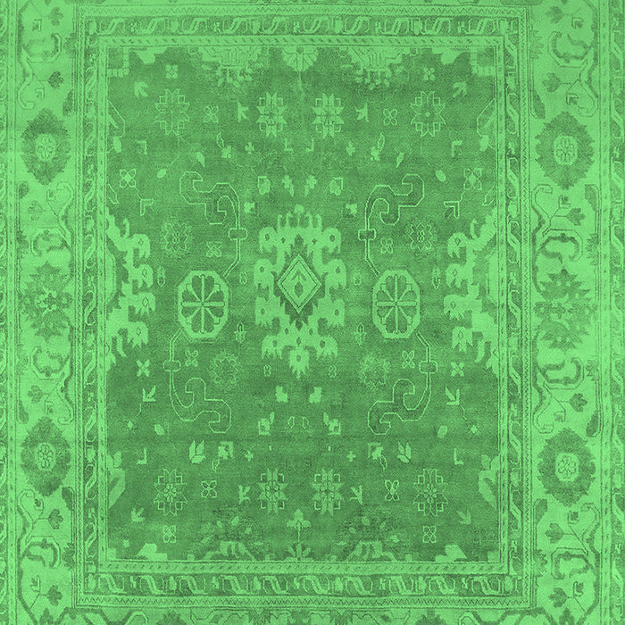 Oriental Emerald Green Industrial Rug, urb1623emgrn