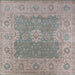 Square Mid-Century Modern Rosy Brown Pink Oriental Rug, urb1623