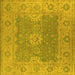 Square Oriental Yellow Industrial Rug, urb1623yw