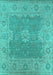 Oriental Turquoise Industrial Rug, urb1623turq