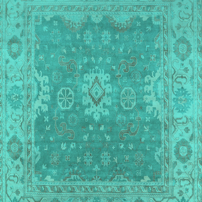 Oriental Turquoise Industrial Rug, urb1623turq