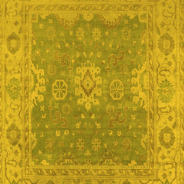 Oriental Yellow Industrial Rug, urb1623yw