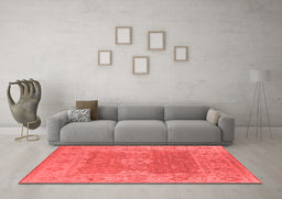 Industrial Red Washable Rugs