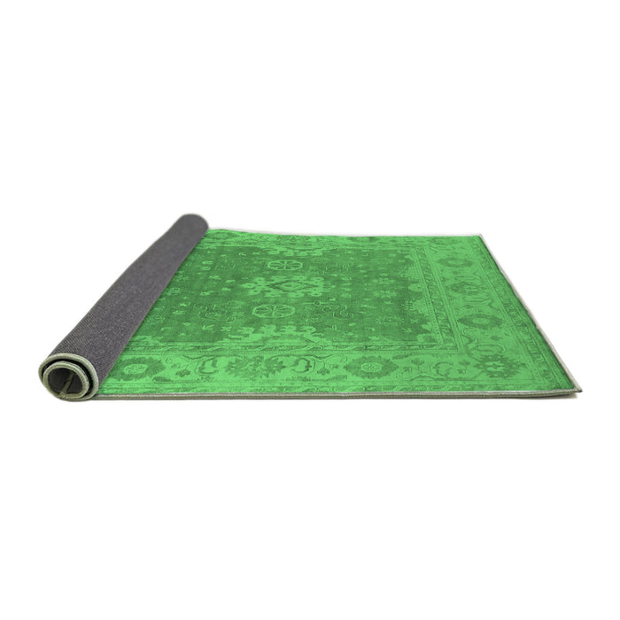 Sideview of Oriental Emerald Green Industrial Rug, urb1623emgrn