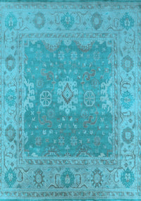 Oriental Light Blue Industrial Rug, urb1623lblu