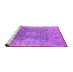 Sideview of Machine Washable Oriental Purple Industrial Area Rugs, wshurb1623pur