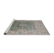 Sideview of Machine Washable Industrial Modern Army Brown Rug, wshurb1624