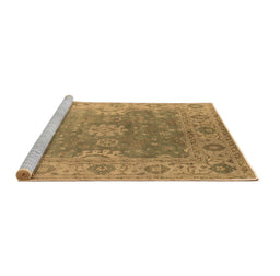 Sideview of Machine Washable Oriental Brown Industrial Rug, wshurb1624brn
