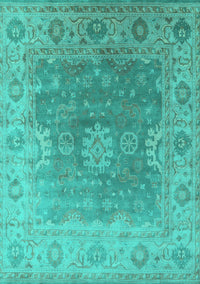 Oriental Turquoise Industrial Rug, urb1624turq