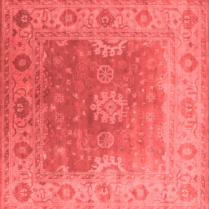 Machine Washable Oriental Red Industrial Rug, wshurb1624red