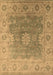 Machine Washable Oriental Brown Industrial Rug, wshurb1624brn